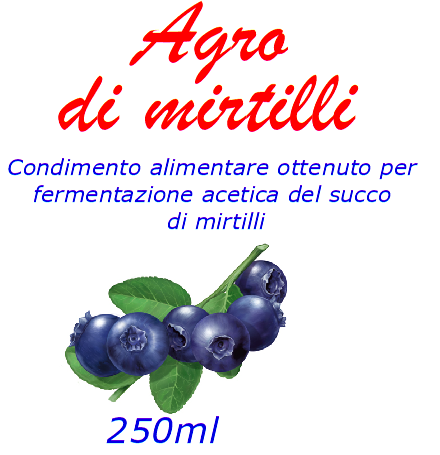 Agro Mirtillo Etichetta